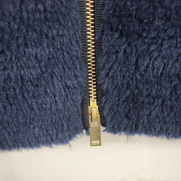 J. Crew Plush Fleece Excursion Vest E1535 in Dark Navy Blue Small (4-6) - Picture 12 of 15